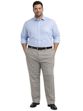 Dickies 874 Men's Work Gray Pants Durable Front Zipper Stain Release Size 44x 34